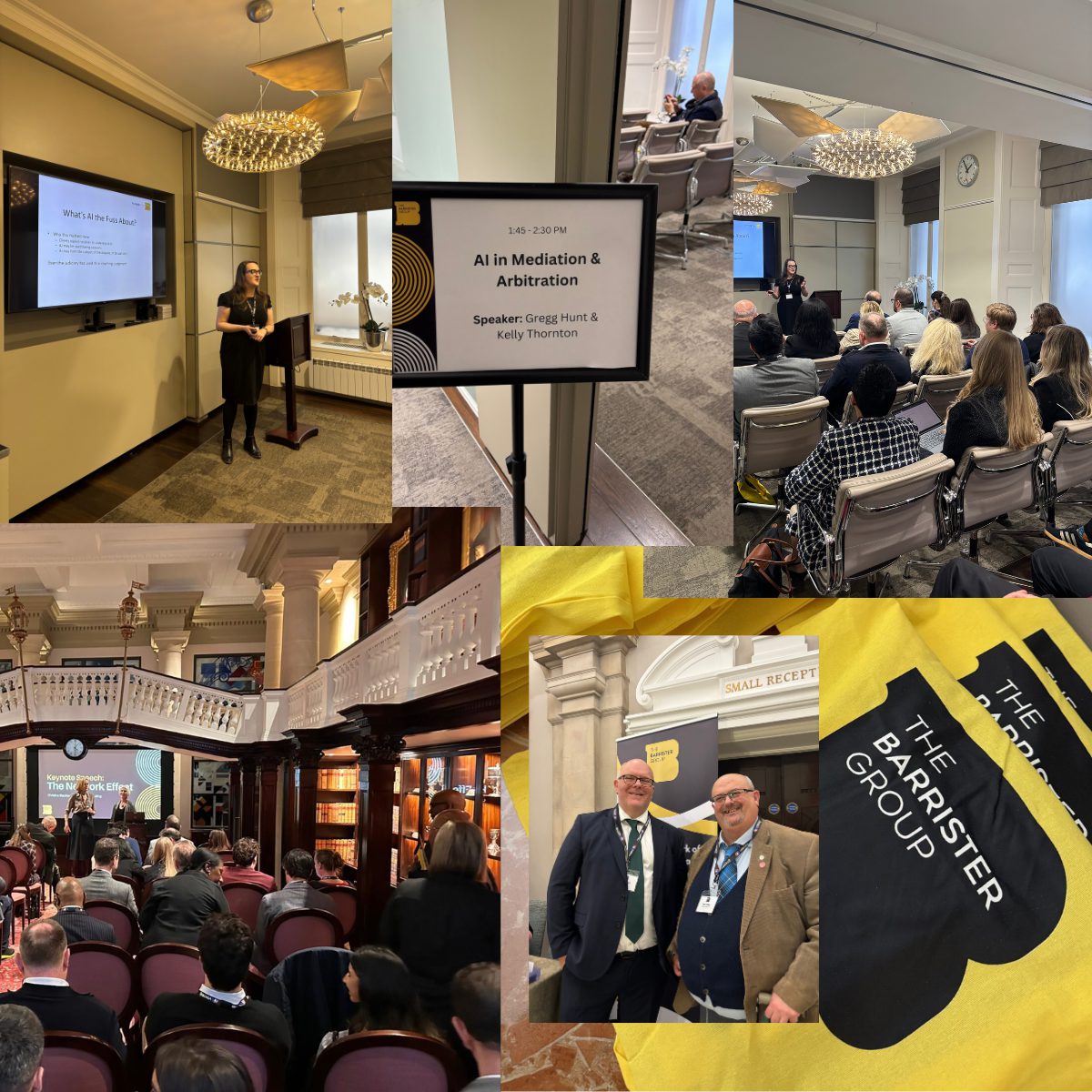 Hunt ADR presenting and attending The Barrister Group Spring Conference 2026 including AI in Mediation & Arbitration session and keynote speech